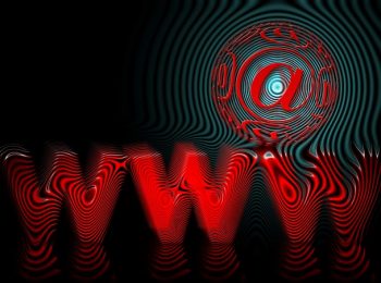 World Wide Web in red